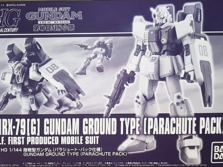 【Apr】HGUC 1 144 Gundam Ground Type (PARACHUTE PACK) For Sale