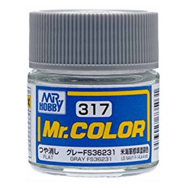 GSI Creos Mr. Color 317 Gray FS36231 (Semi Gloss) 10ml Supply