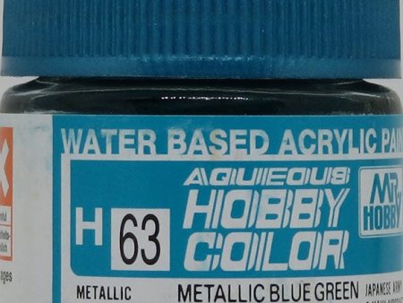 GSI Creos Mr. Hobby Aqueous Color H-063 【GLOSS METALLIC BLUE GREEN】 Online Hot Sale