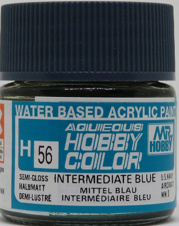 GSI Creos Mr. Hobby Aqueous Color H-056 【SEMI GLOSS INTERMEDIA BLUE】 Fashion