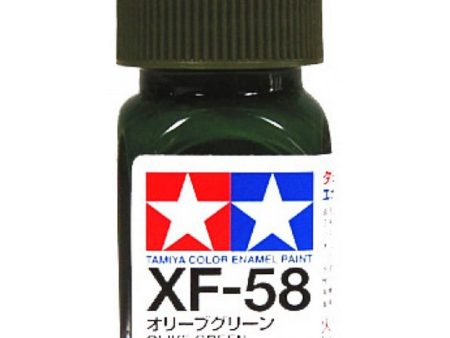 Tamiya 80358 Enamel Paint XF-58 Olive Green 10ml Online Sale