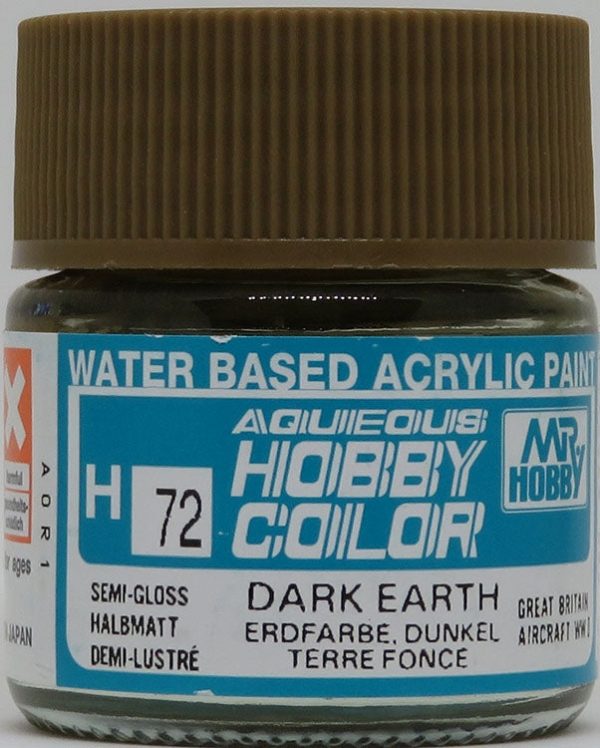 GSI Creos Mr. Hobby Aqueous Color H-072 【SEMI GLOSS DARK EARTH】 Online