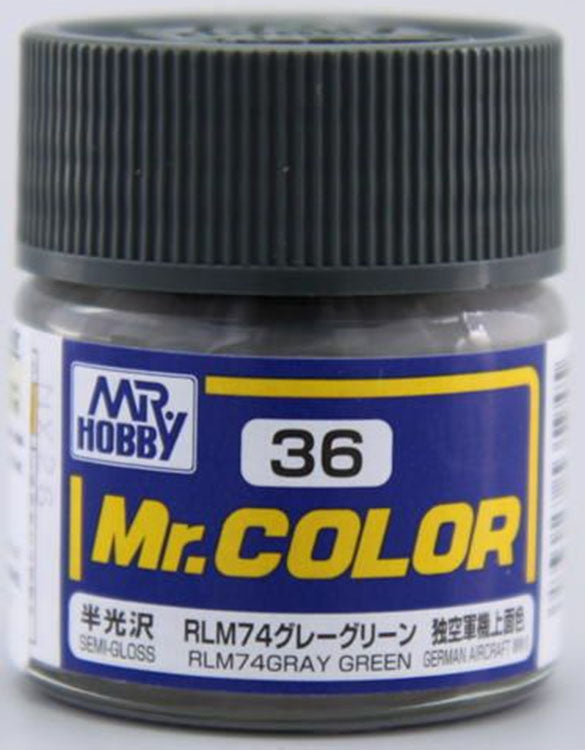 GSI Creos Mr. Color 036 RLM74 Gray Ray Green (SEMI GLOSS) 10ml Sale