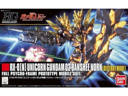 1 144 HGUC 175 RX-0 (N) Unicorn Gundam Bandshee Norn (Destroy Mode) Online