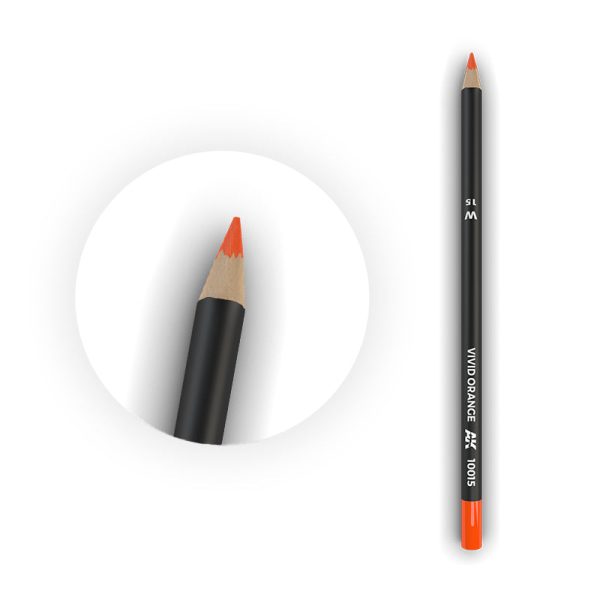 AK Interactive - Weathering Pencils - Vivid Orange Supply