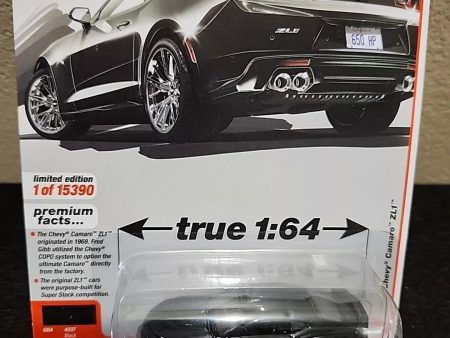 Auto World 2019 Chevy Camaro ZL1 Black Premium 2021 Release 4A 1:64 Diecast For Sale