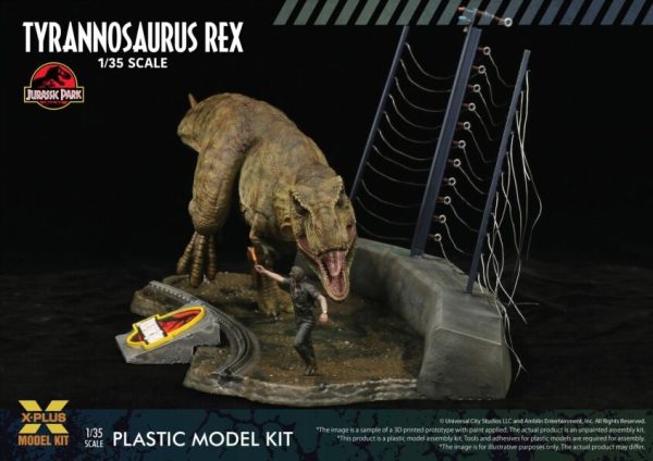 X-Plus Models Jurassic Park Tyrannosaurus Rex Model Kit For Sale