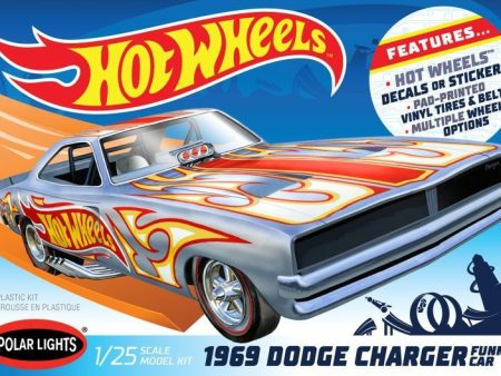 Polar Lights 1969 Dodge Charger Funny Car Hot Wheels - 1 25 Scale Model Kit Online Sale