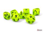 Chessex Vortex Mega-hedral Bright Green black 7-Die Set Online Sale