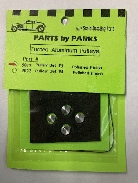 Parts by Parks Turned Aluminum Pulleys 1 24-1 25 Scale - PBP-9012 Set #3 Cheap