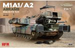 RFM M1A1 M1A2 Abrams with Full Interior (2 in 1) - 1 35 Scale Model Kit Hot on Sale