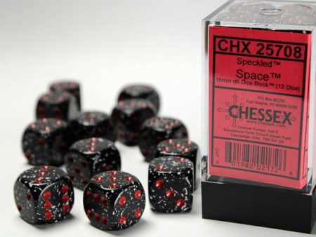 Chessex Speckled Space 16mm d6 Dice Block (12 dice) Discount