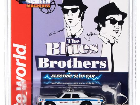 Auto World Xtraction R36 Blues Brothers - Chicago Police 1974 Dodge Monaco HO Scale Slot Car Discount