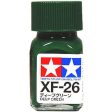 Tamiya 80326 Enamel Paint XF-26 Deep Green 10ml For Sale