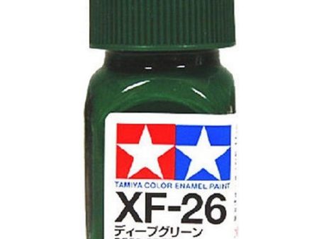 Tamiya 80326 Enamel Paint XF-26 Deep Green 10ml For Sale