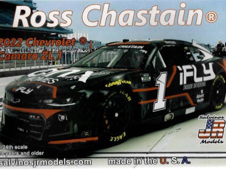 Salvino JR Models 2022 Chevrolet Camaro ZL-1 Ross Chastain - 1 24 Scale Model Kit For Sale