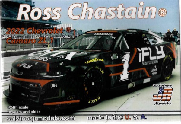 Salvino JR Models 2022 Chevrolet Camaro ZL-1 Ross Chastain - 1 24 Scale Model Kit For Sale