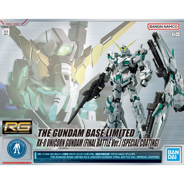 RG 1 144 Gundam Base Limited RX-0 Unicorn Gundam (Final Battle Specification) [Special Coating] Discount