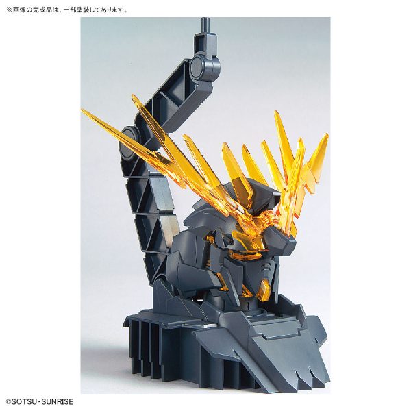 1 48 Gundam Base Limited Unicorn Gundam Head Display Base (Psycho Frame Color Variation Ver.) & Unicorn Gundam Unit 2 Banshee Head Display Base Set Online now