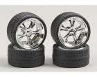 Pegasus Hobbies 1 24 Chrome Phat Daddy s 23  Rims W Tires For Discount