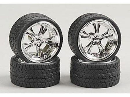 Pegasus Hobbies 1 24 Chrome Phat Daddy s 23  Rims W Tires For Discount