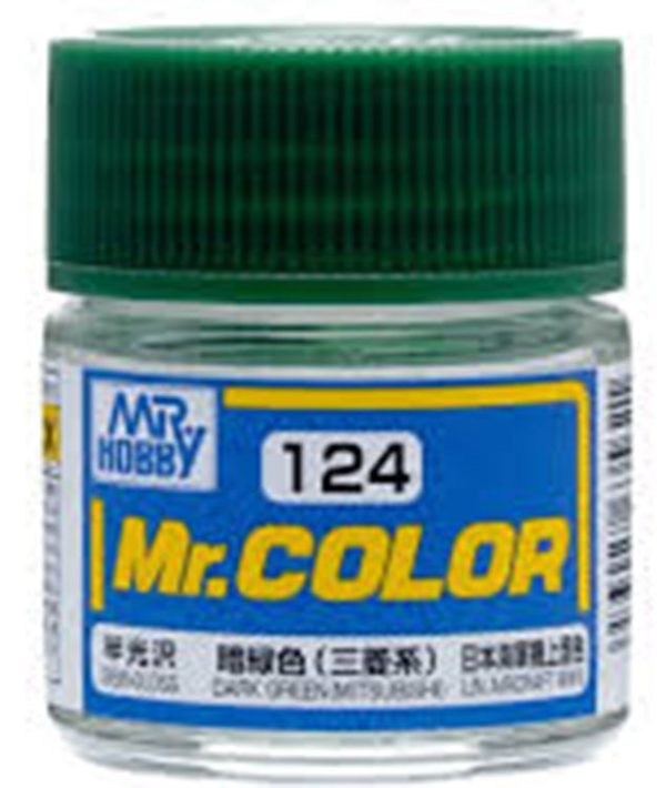 GSI Creos Mr. Color 124 Dark Green Miysubishi (SEMI GLOSS) 10ml Cheap