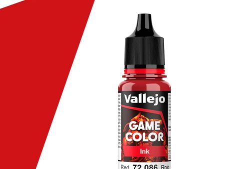 Vallejo Game Color Ink: Red - 18 ml - 72086 Online now