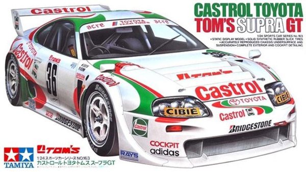 Tamiya Castrol Toyota Tom s Supra GT - 1 24 Scale Model Kit Hot on Sale