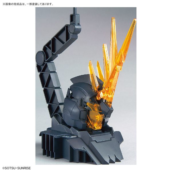 1 48 Gundam Base Limited Unicorn Gundam Head Display Base (Psycho Frame Color Variation Ver.) & Unicorn Gundam Unit 2 Banshee Head Display Base Set Online now