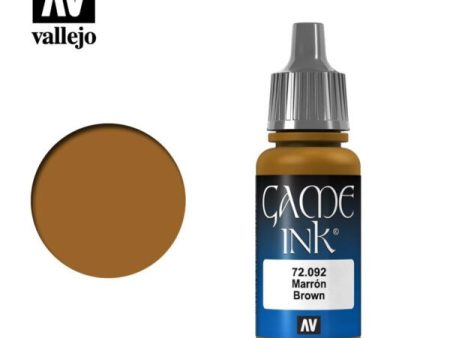 Vallejo Game Color Brown Ink - 17 ml - 72092 on Sale