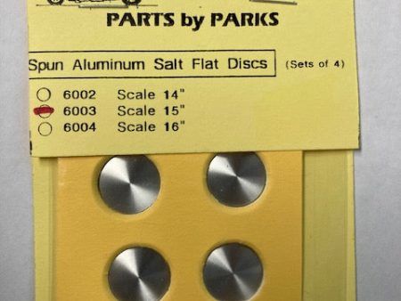 Parts by Parks Spun Aluminum Salt Flat Discs 1 24-1 25 Scale - PBP-6003 Sets of 4 Online