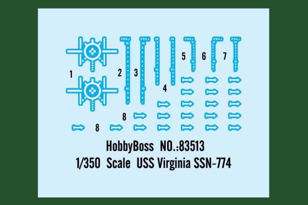 HobbyBoss USS Virginia SSN-774 - 1 350 Scale Model Kit For Discount