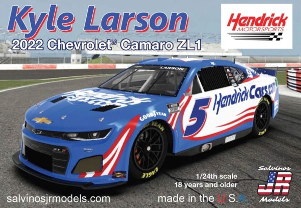 Salvino JR Models 2022 Next Gen Chevrolet Camaro Kyle Larson No. 5 - 1 24 Scale Model Kit For Cheap