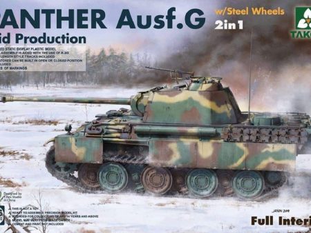 Panther Ausf. G Mid Production w Steel Wheels Full interior kit - 1 35 Scale Model Kit Online now