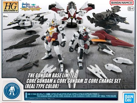 HG 1 144 Gundam Base Limited Core Gundam & Core Gundam II Core Change Set (Real Type Color) Fashion