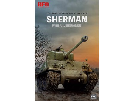 RFM M4A3E8 SHERMAN w Full Interior & Workable Track Links - 1 35 Scale Model Kit For Cheap