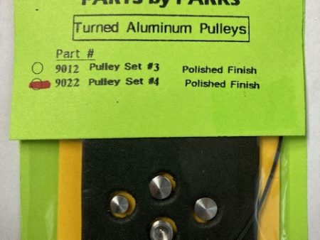 Parts by Parks Turned Aluminum Pulleys 1 24-1 25 Scale - PBP-9022 Set #4 on Sale