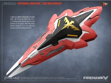 Mechanicore 1 100 (MEC-10ARC) ZMX-42 “Firehawk” Heavy Type Big Shield (Original Classic Ver.) on Sale