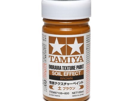 Tamiya 87108 Diorama Texture Paint (Soil Effect, Brown) (100ml) Hot on Sale