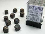 Chessex Opaque Dark Grey copper 12mm d6 Dice Block (36 dice) Online now