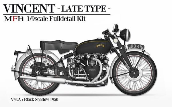 1 9 Scale Full Detail VINCENT [Late Type] Motorcycle Model Kit Cheap