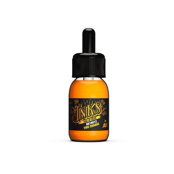 AK Interactive - The Inks - Fire Orange For Sale