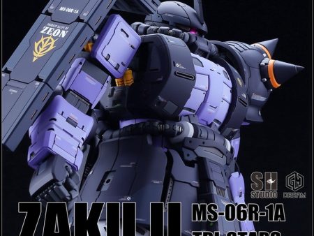 SH STUDIO 1 60 PG MS-06R-1A High Mobility Type Zaku II Black Tri-Star [Conversion Kit] Sale