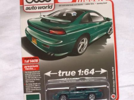 Auto World 1993 Dodge Stealth R T Peacock Green Premium 2021 Release 4B 1:64 Diecast Discount