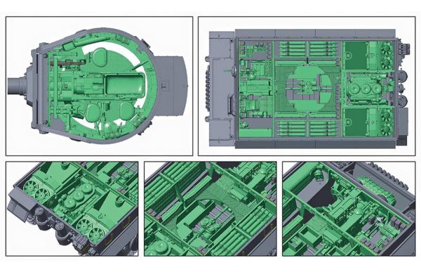 RFM Tiger I Early w  Full Interior - 1 35 Scale Model Kit Sale