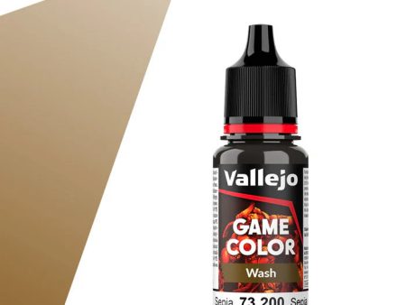 Vallejo Game Color Wash: Sepia - 18 ml - 73200 Supply