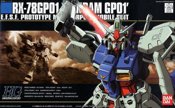 HGUC 013 RX-78P01 Gundam GP01 Zephyrantes on Sale