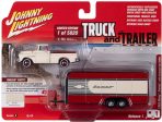 Johnny Lightning 1955 Chevy Cameo with Trailer 2021 Release 1B - 1:64 Diecast Supply