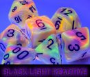 Chessex Festive Mega-hedral Circus black 7-Die set Online Hot Sale