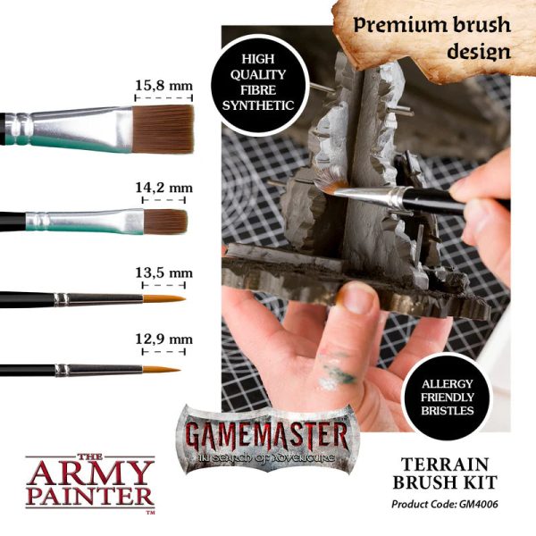 GAMEMASTER Terrain Brush Kit, 4 Brushes Online Hot Sale